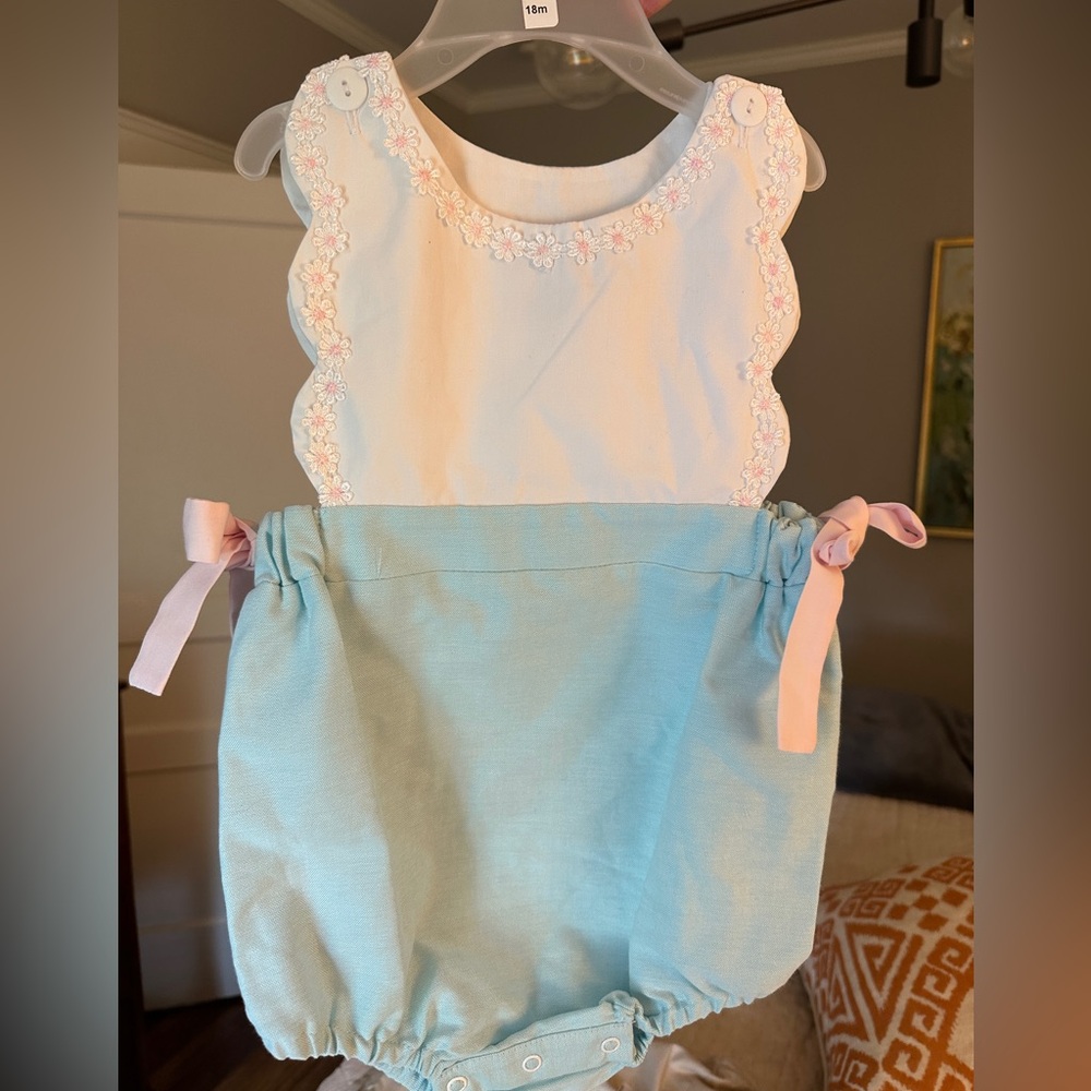 Bella Bliss Scalloped Edge Romper